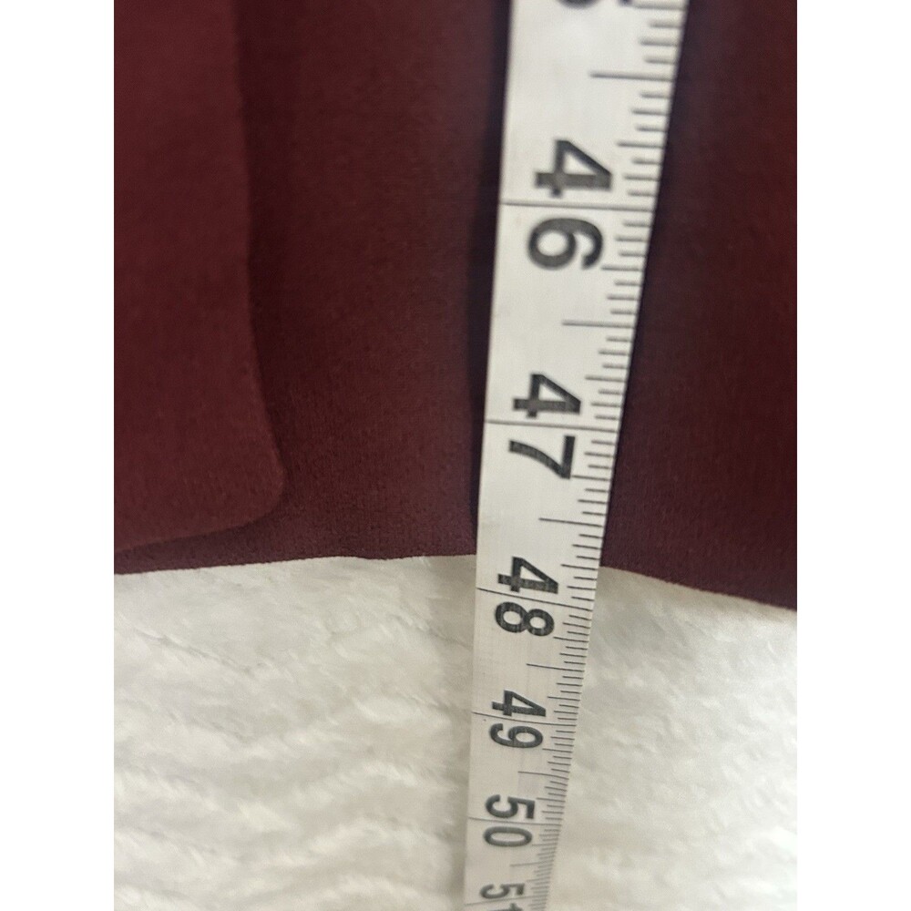 Lane Bryant Trench Coat Womens 22/24 Maroon Duster Light Weight‎ Officecore - Picture 8 of 9